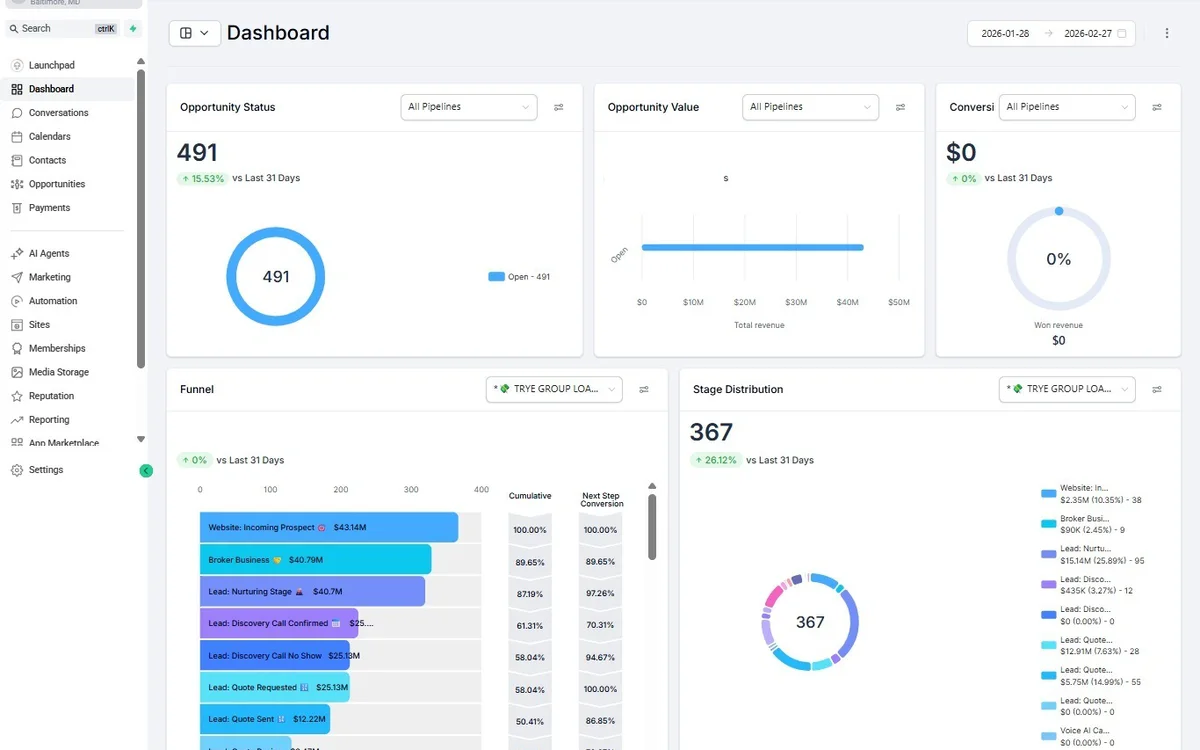 Equity Lending CRM Automation — project screenshot